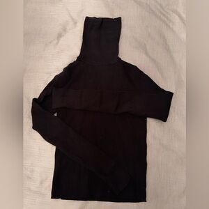 Women's Black Turtleneck Sweater